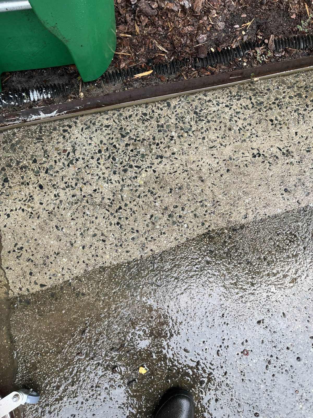 Concrete sidewalk